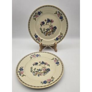 Set of 2 Rosenthal Ivory Selb- Germany Bavaria 7 3/4" Dessert Plates Asian